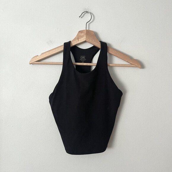 Athleta Girl Long Distance Bra Black Girl's Size L/12 - Picture 1 of 6